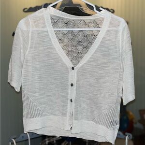 SHEIN White Knit Cardigan